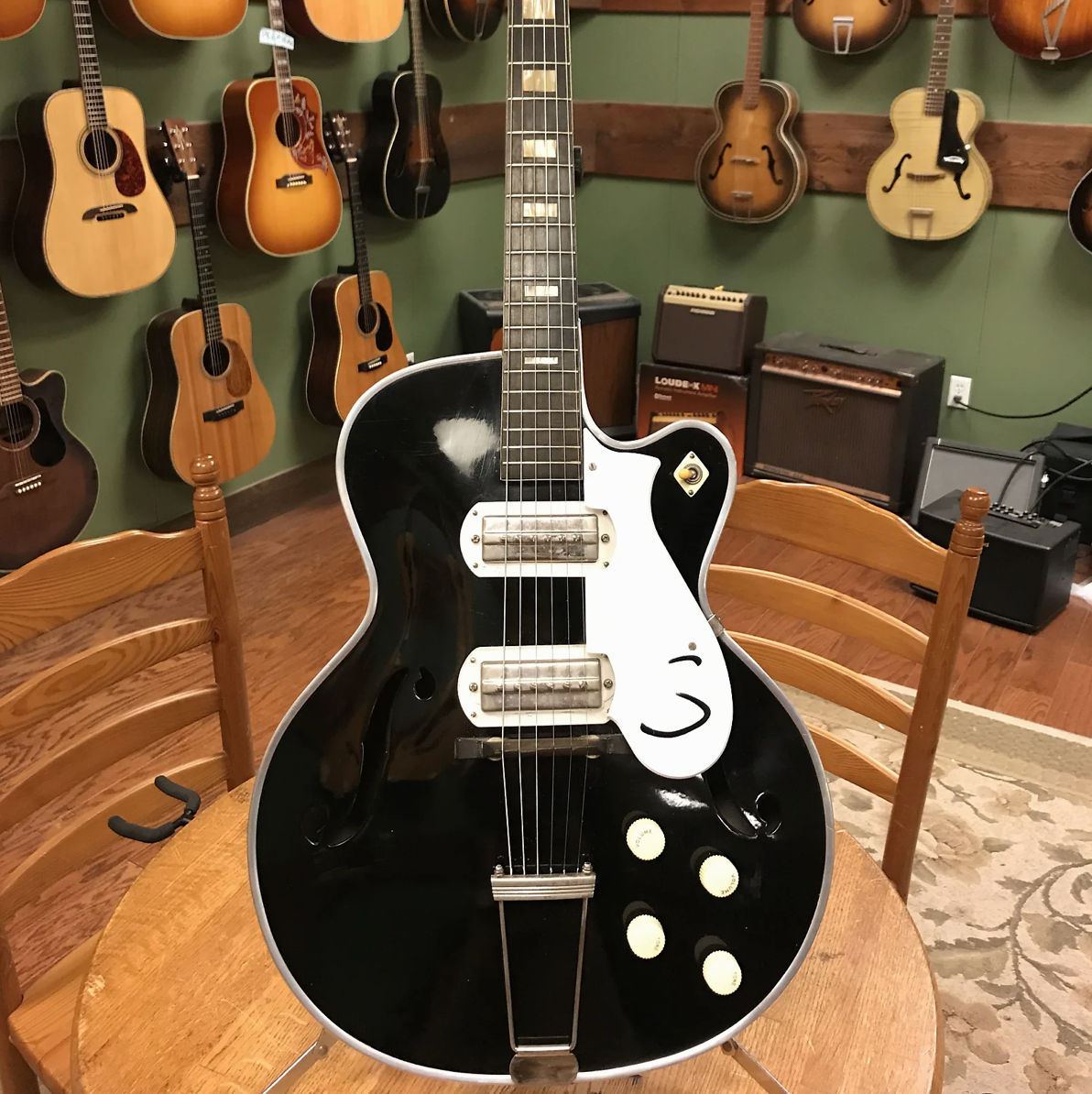 1955-1957 Silvertone H63/H64 Harmometal Espanada Black