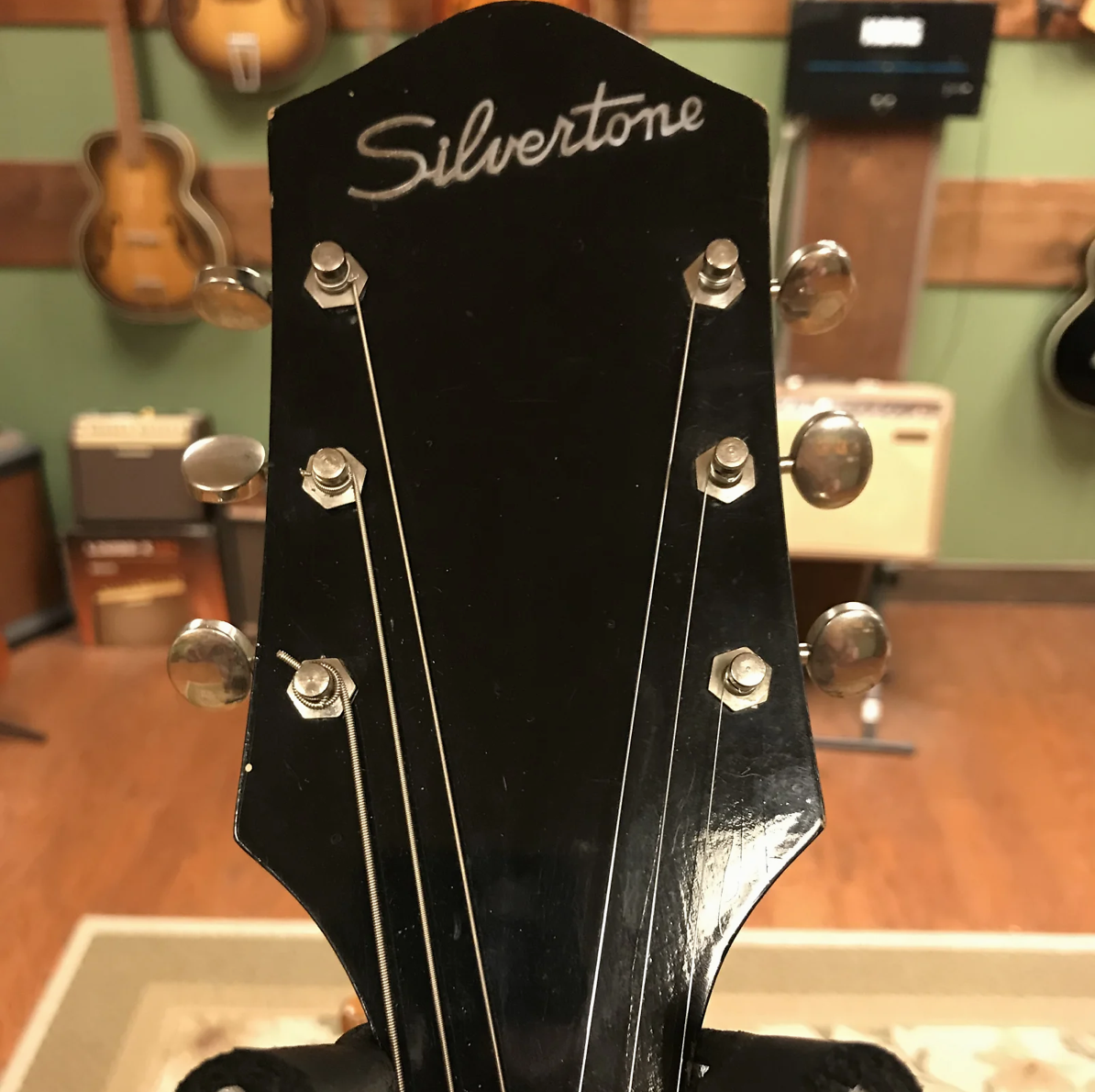 1955-1957 Silvertone H63/H64 Harmometal Espanada Black