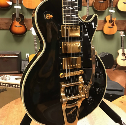 2006 Gibson Custom Shop 3-Pickup '57 Les Paul Custom Black Beauty Reissue with Bigsby Ebony Custom Inlay