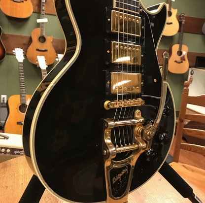 2006 Gibson Custom Shop 3-Pickup '57 Les Paul Custom Black Beauty Reissue with Bigsby Ebony Custom Inlay