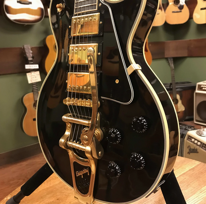 2006 Gibson Custom Shop 3-Pickup '57 Les Paul Custom Black Beauty Reissue with Bigsby Ebony Custom Inlay