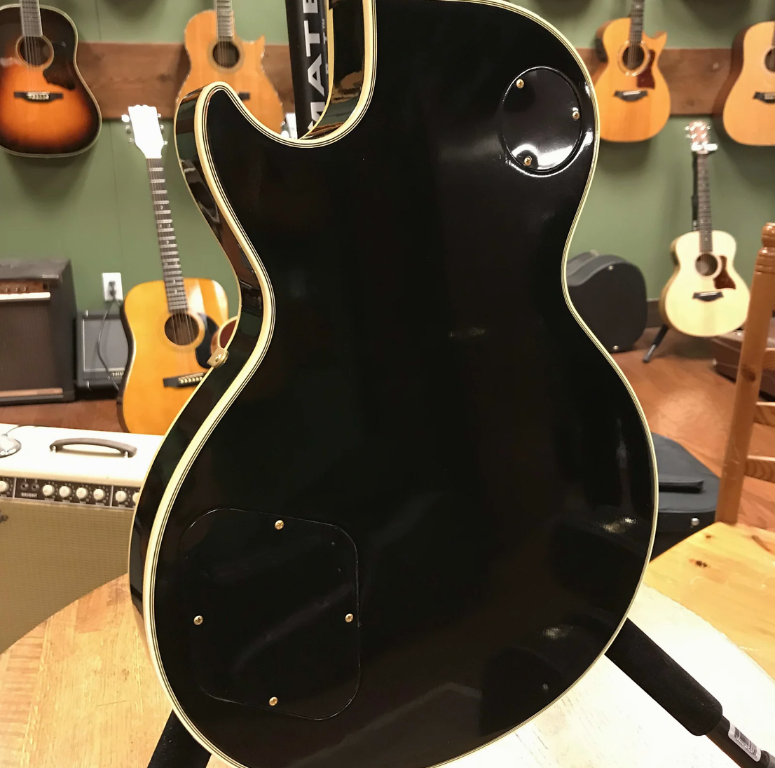 2006 Gibson Custom Shop 3-Pickup '57 Les Paul Custom Black Beauty Reissue with Bigsby Ebony Custom Inlay