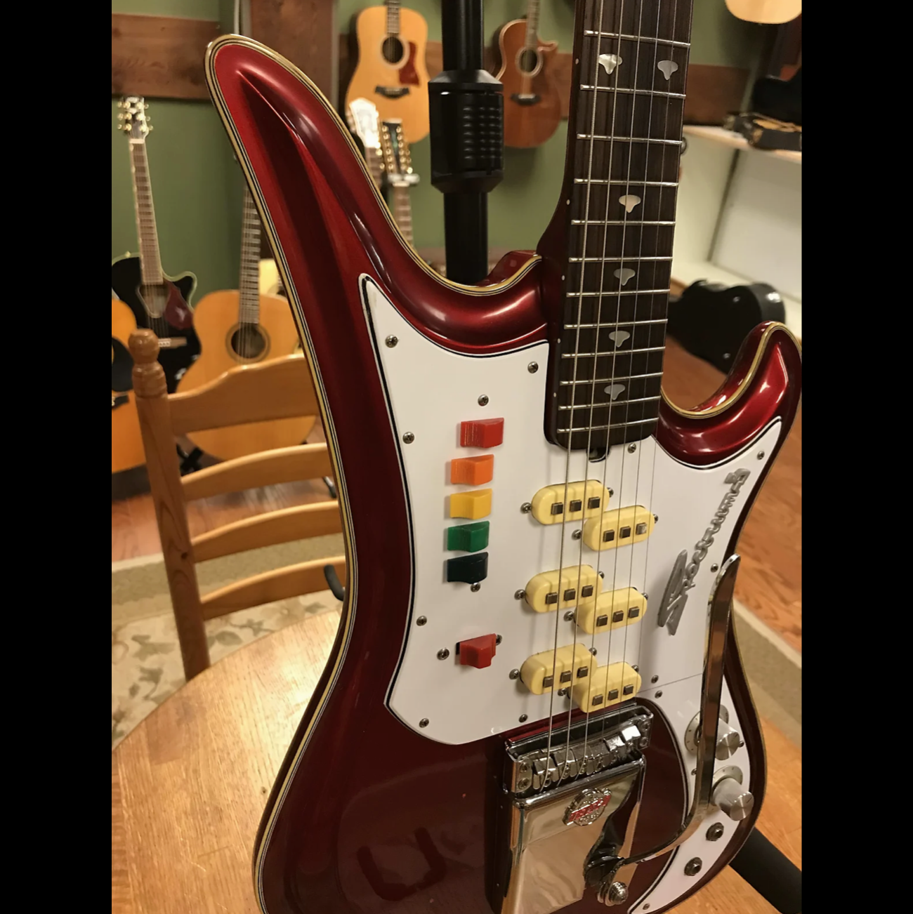 1966 Teisco Spectrum 5 Metallic Red