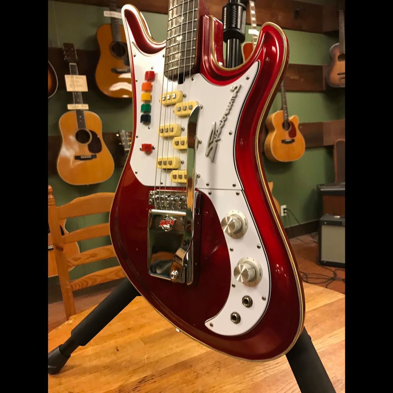 1966 Teisco Spectrum 5 Metallic Red