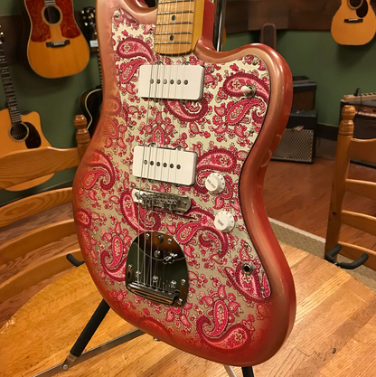 Crook J-Style Pink Sparkle Paisley Jazzmaster