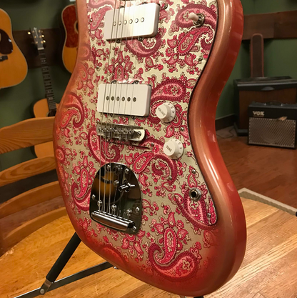 Crook J-Style Pink Sparkle Paisley Jazzmaster