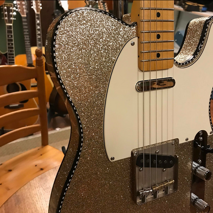 Crook T-Style Silver Sparkle with Matching Headstock Telecaster