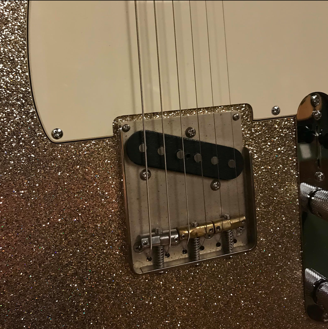 Crook T-Style Silver Sparkle with Matching Headstock Telecaster