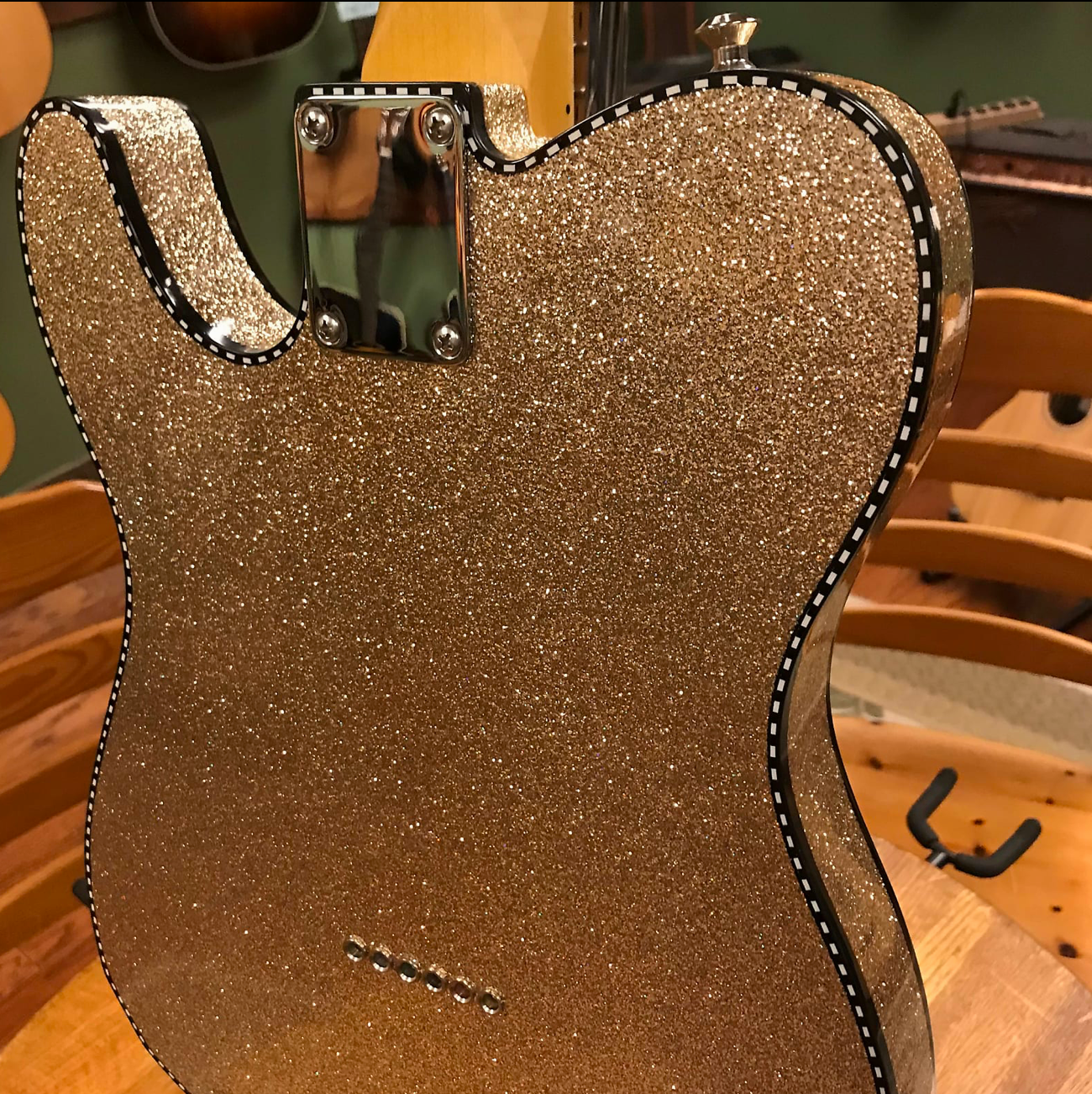 Crook T-Style Silver Sparkle with Matching Headstock Telecaster