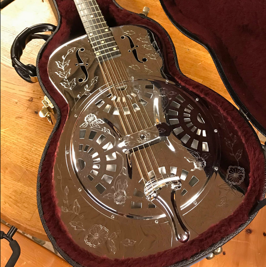 1977 Dobro Model 36 Floral Chrome