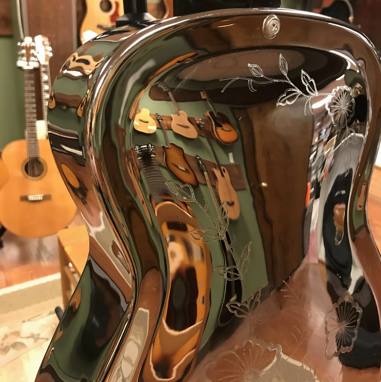 1977 Dobro Model 36 Floral Chrome