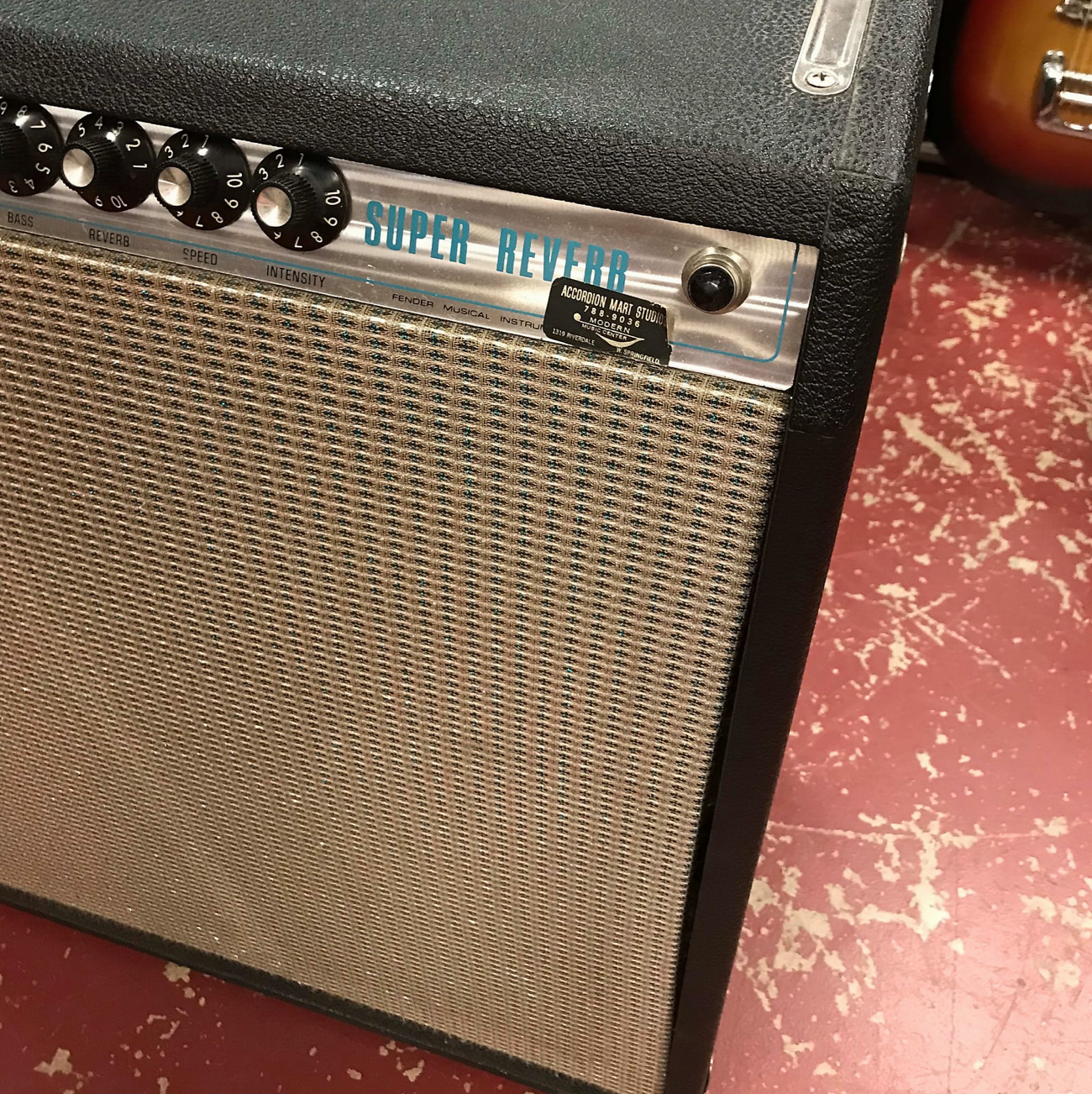 1972 Fender Super Reverb w/Blackface Mod & Dust Cover