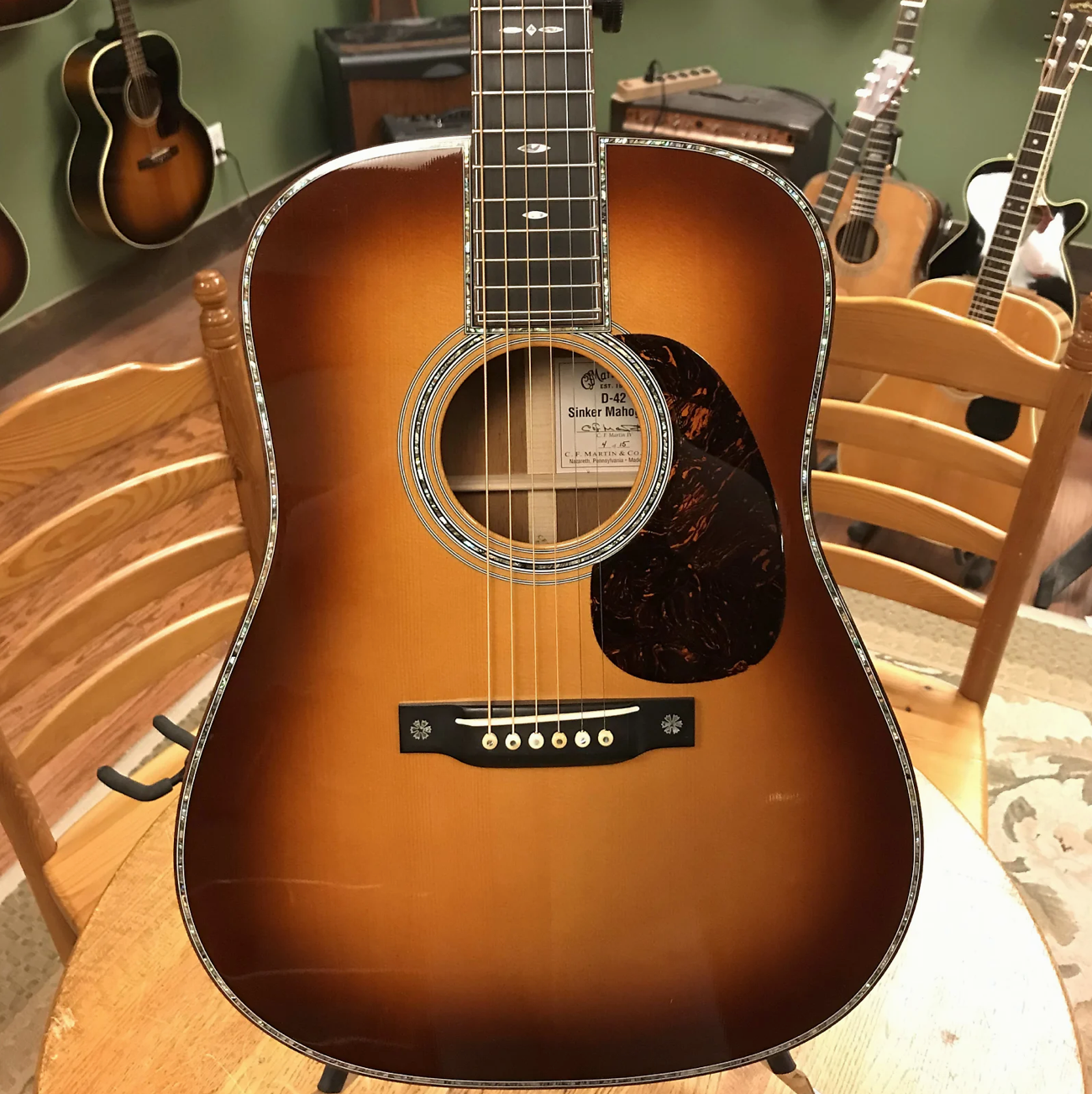 2012 Martin D-42 Sinker Mahogany Sunburst #4 of 15