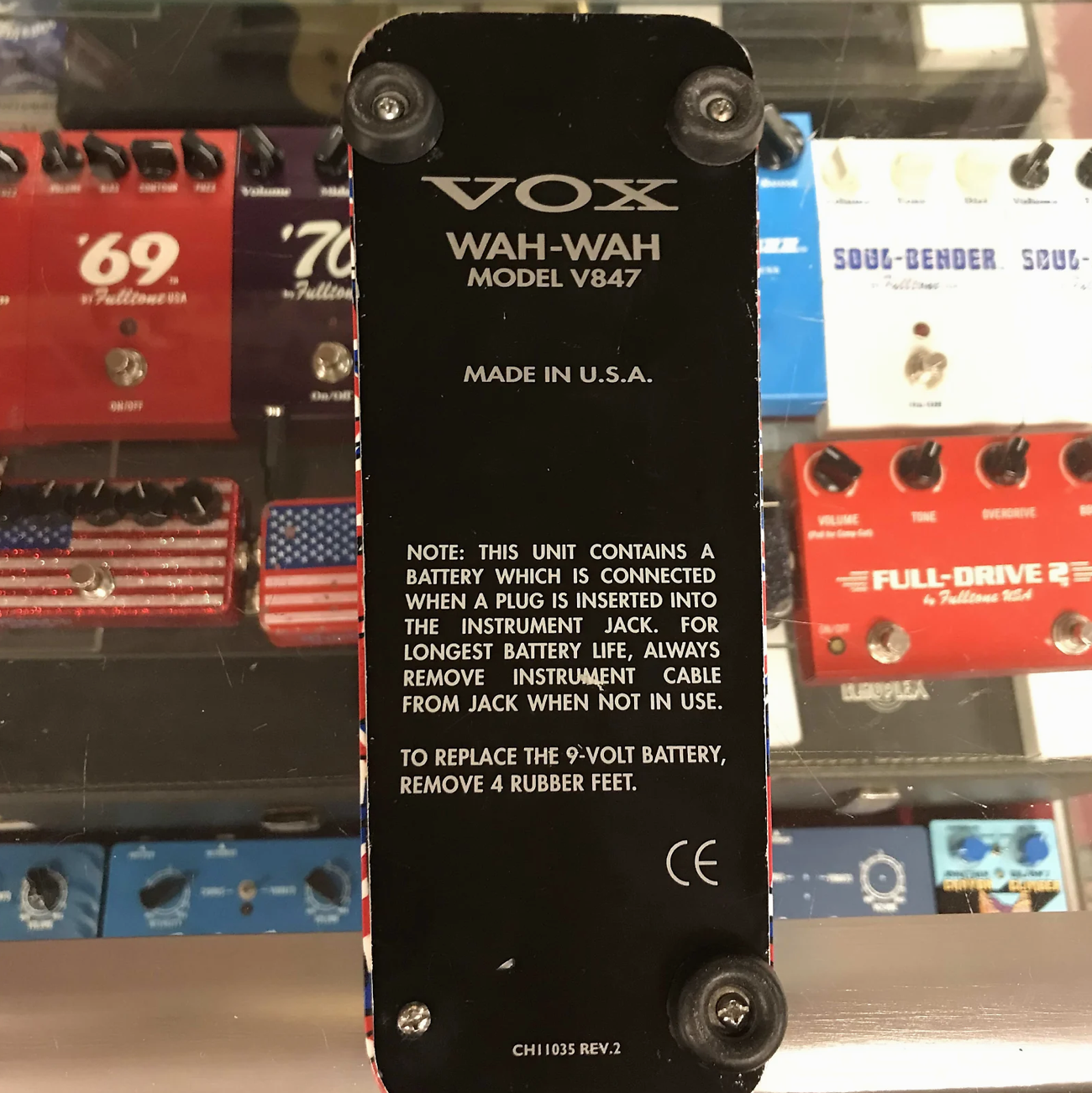 Vox V847UJ Wah Union Jack