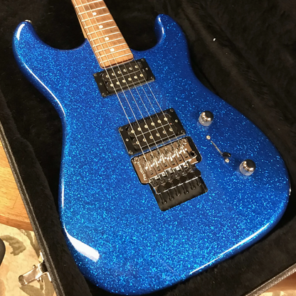 2019 G&L Invader XL Blue Metal Flake Sparkle