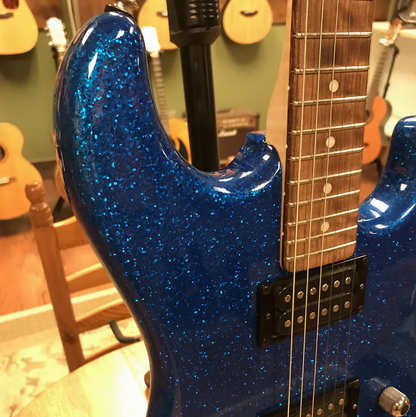 2019 G&L Invader XL Blue Metal Flake Sparkle