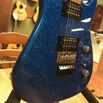 2019 G&L Invader XL Blue Metal Flake Sparkle