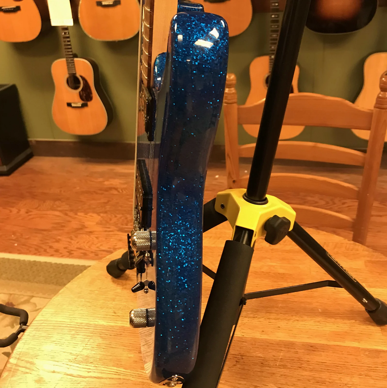 2019 G&L Invader XL Blue Metal Flake Sparkle