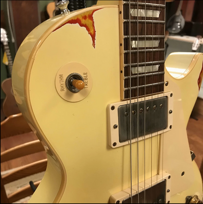 2017 Gibson Custom Shop Les Paul Standard Painted Over Classic White over Cherry Sunburst R8