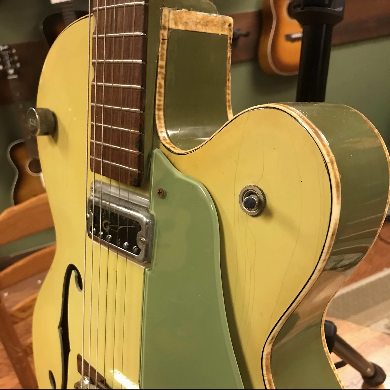 1964 Gretsch 6125 Single Anniversary 2-Tone Smoked Green