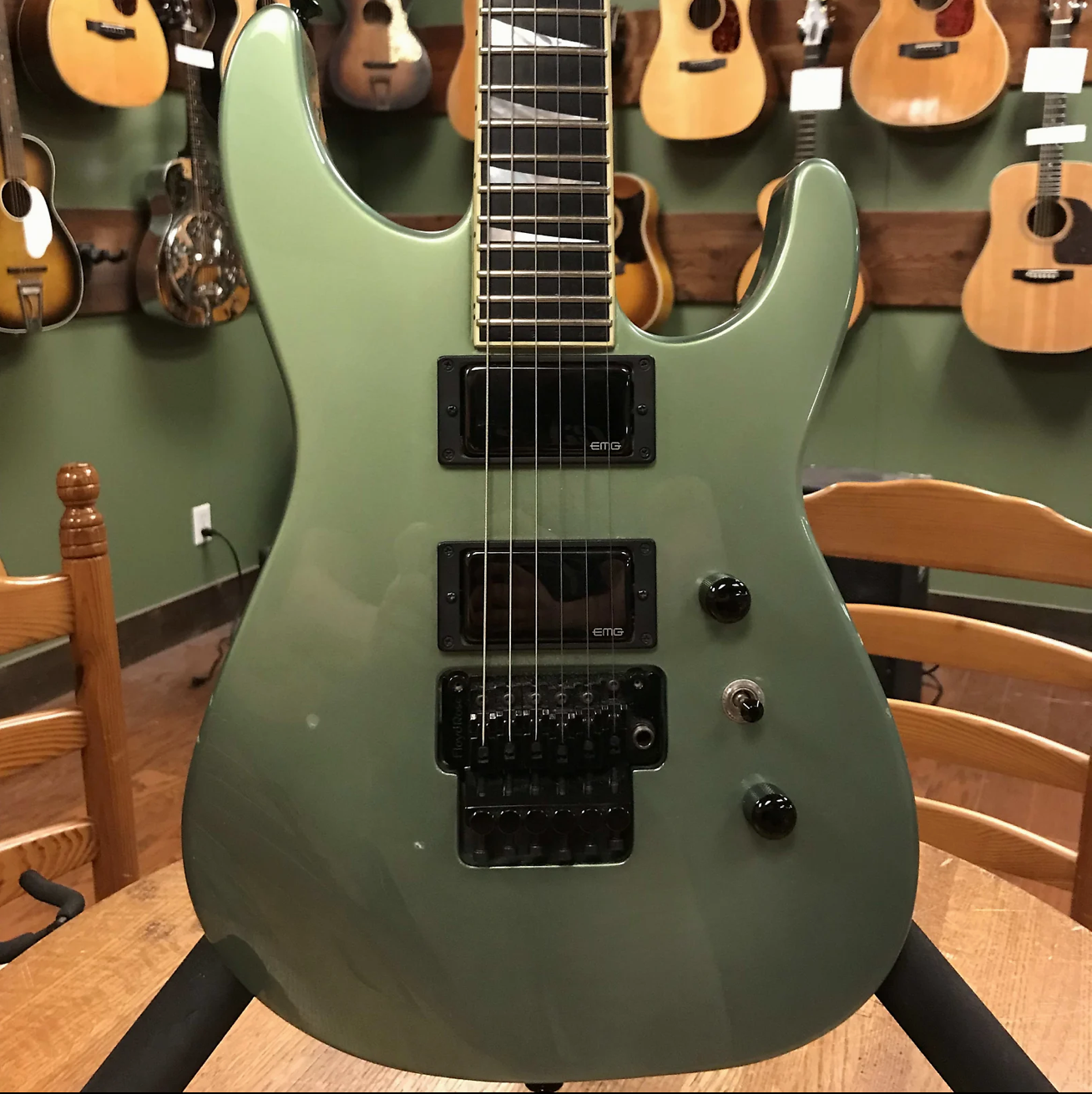 2007 Jackson Custom Shop SL2H Soloist Darby Green