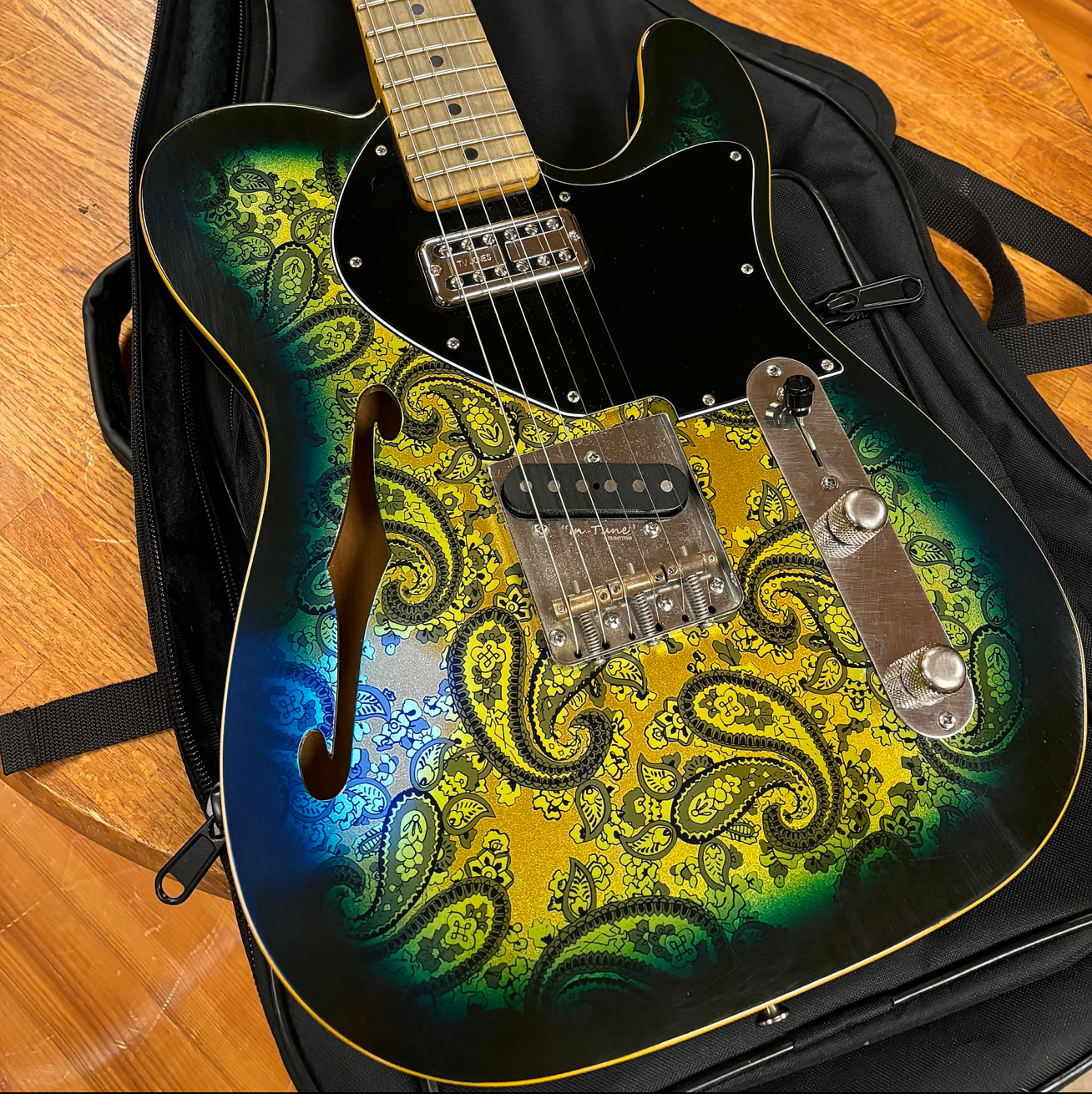 Berly T Style Thinline Blue Paisley Aged Authorized Dealer