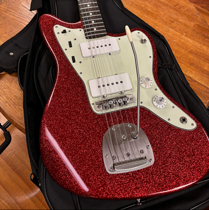 Berly J Style Reverse Headstock Red Sparkle Authorized Dealer