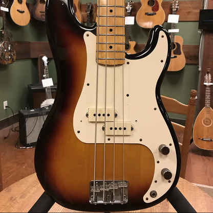 1983 Fender American Standard Precision Bass with Maple Fretboard Sunburst