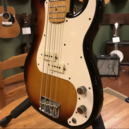 1983 Fender American Standard Precision Bass with Maple Fretboard Sunburst