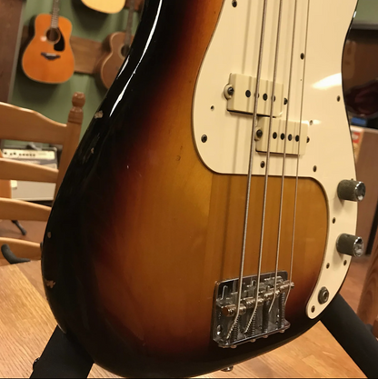 1983 Fender American Standard Precision Bass with Maple Fretboard Sunburst