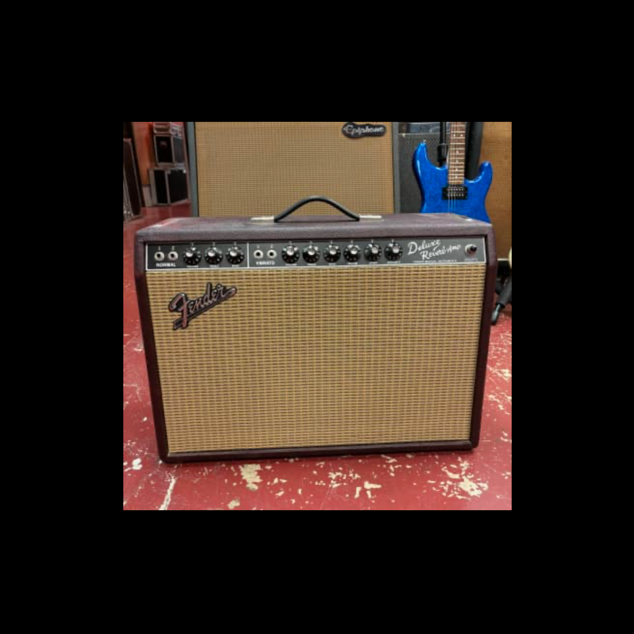 2016 Fender '65 Reissue Deluxe Reverb FSR Limited Edition 22-Watt 1x12" Guitar Combo Wine Red